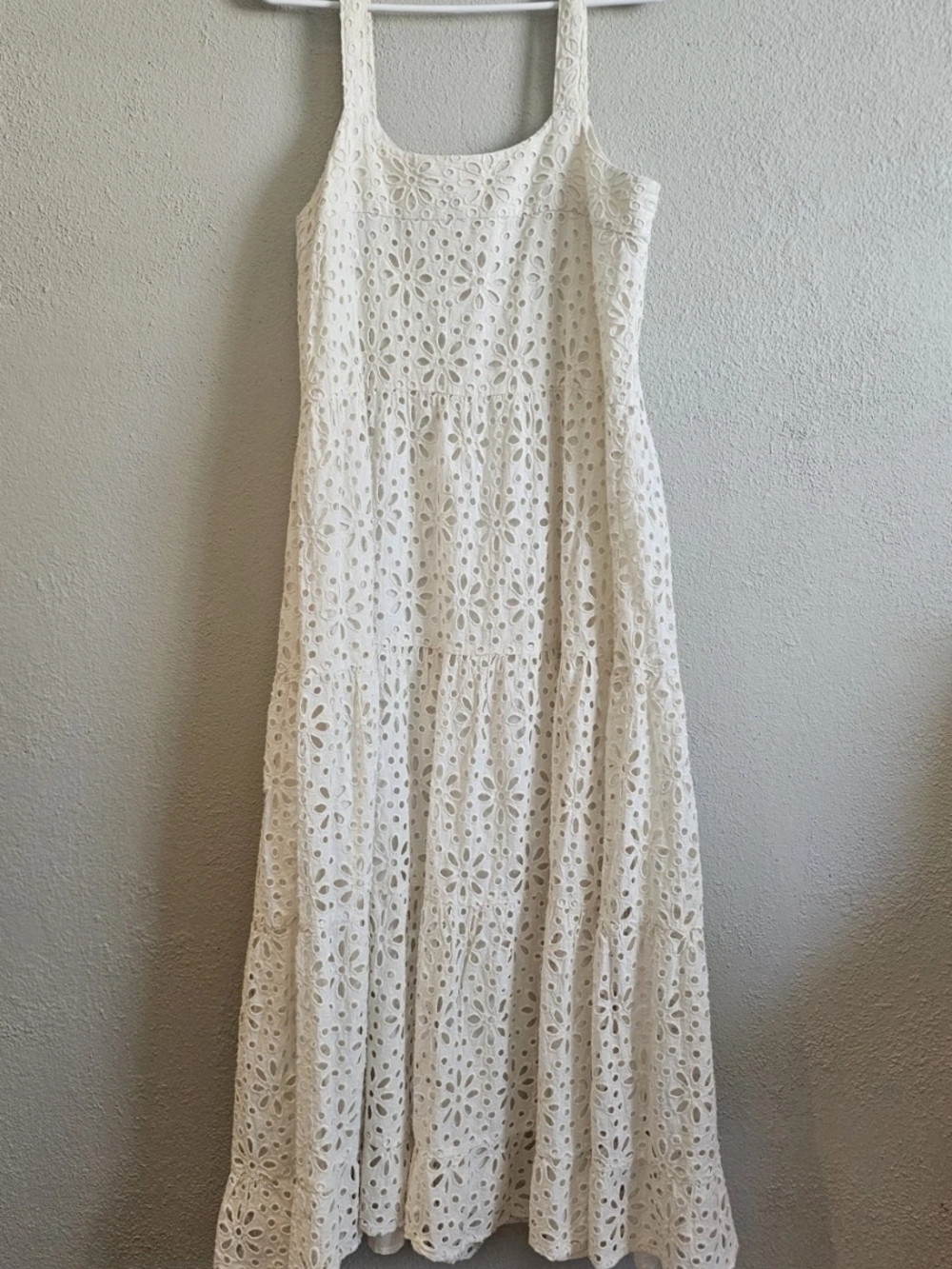 Jen’s Pirate Booty Flower Power Eyelet Lace Maxi Dress | Cream Size M - Picture 4 of 13
